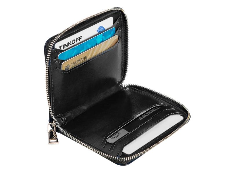 Картхолдер на молнии для 8 карт с RFID-защитой Fabrizio