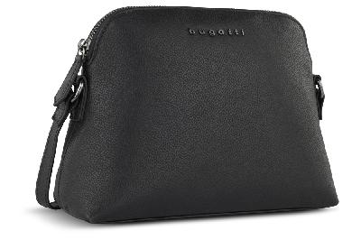 Сумка наплечная женская BUGATTI Bella, воловья кожаполиэстер, 23х8х17 см