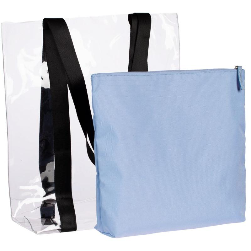 Шопер Clarity с голубым органайзером
