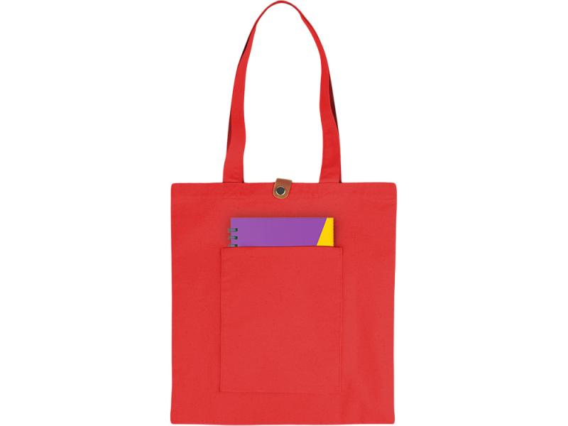 Cумка Clip из хлопка 340 г/м2 с застежкой из экокожи