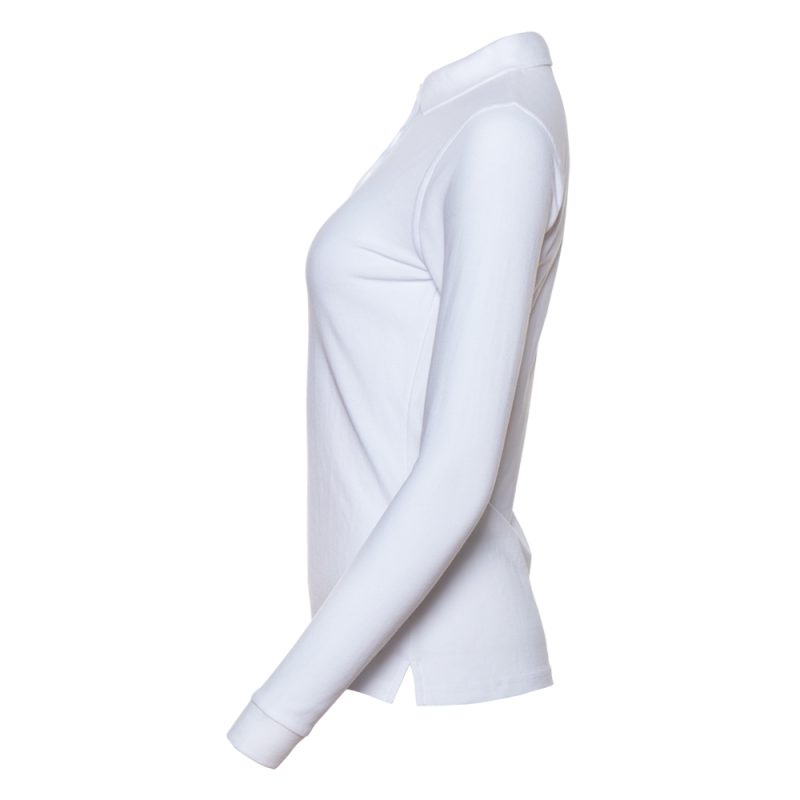 Рубашка поло женская STAN длинный рукав хлопок/полиэстер 185