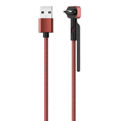 Кабель Olmio STAND Micro-USB угловой