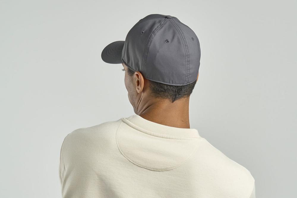 Бейсболка "PITCH", 6 клиньев, темно-серый, 97% полиэстер, 3% эластан, 200  г/м2,S_M