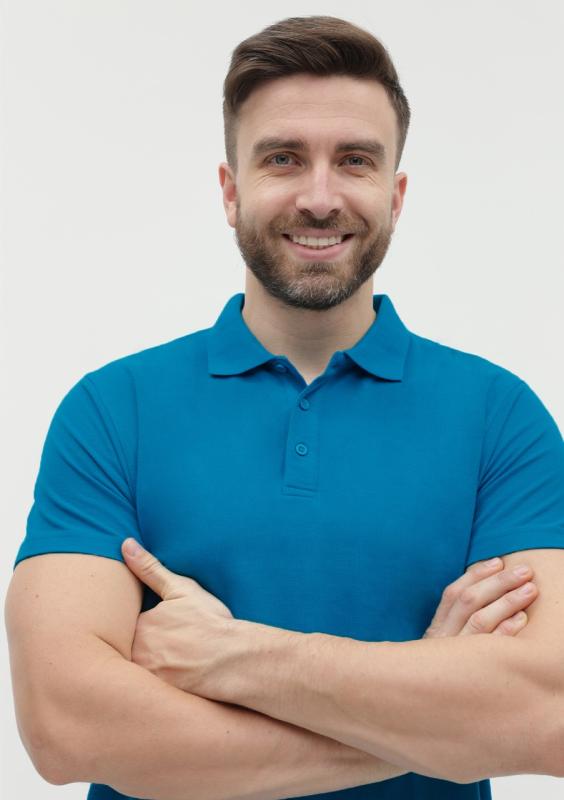 Рубашка поло унисекс STAN хлопок/полиэстер 185