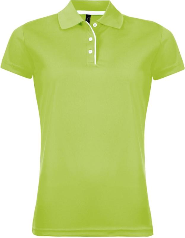 Рубашка поло женская Performer Women 180 зеленое яблоко
