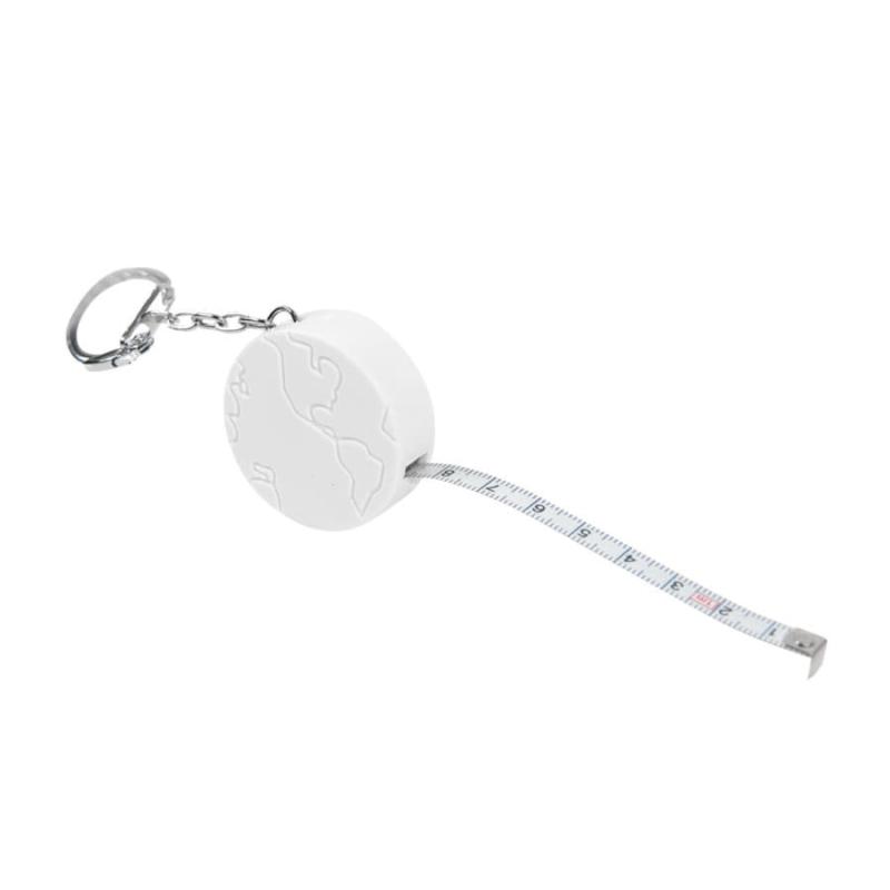Брелок-рулетка  "Земля" (1 м), D=4 см, H=1,4 см, пластик