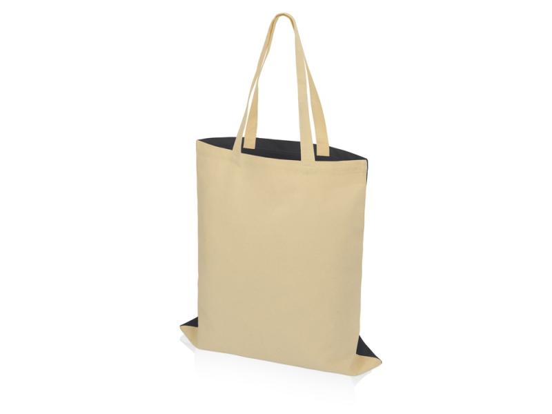 Сумка для шопинга Twin двухцветная из хлопка, 180 г/м2