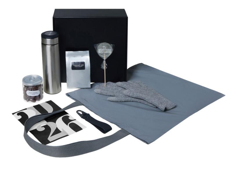 Подарочный набор Re:Breathe с перчатками, термосом и чаем