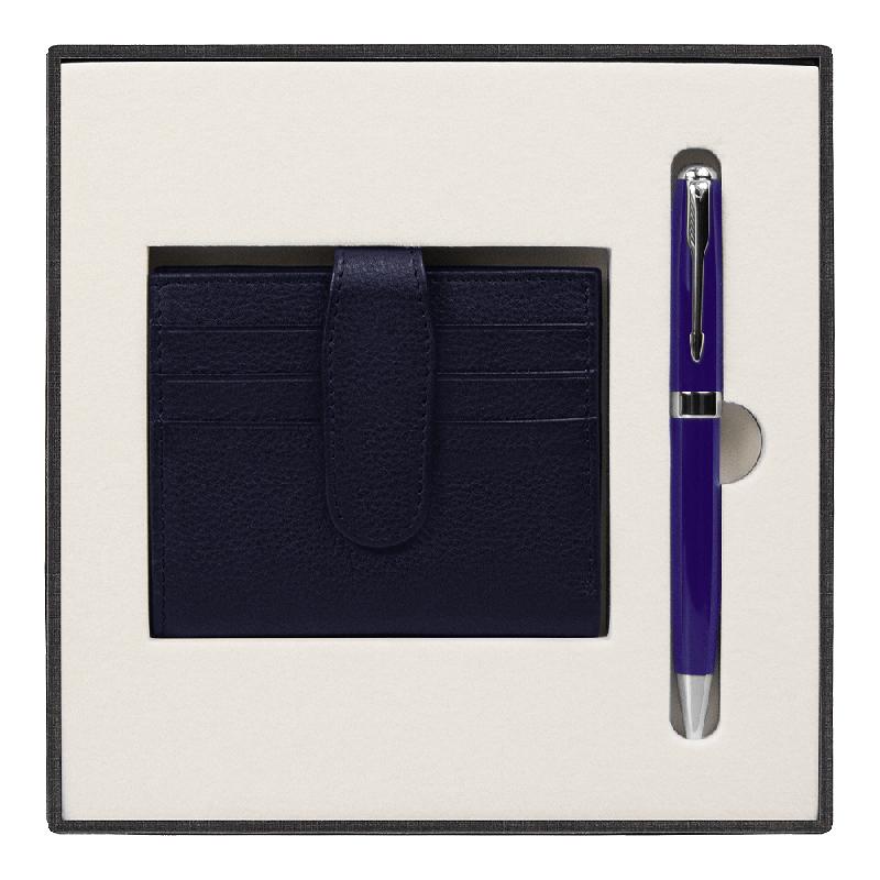 Набор подарочный Solution Superior Duo (ручка Universal, металл, футляр для кредитных карт Leather Road)