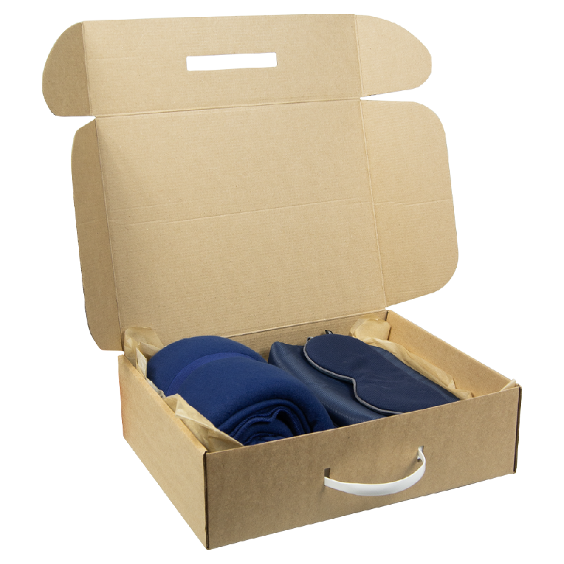 Набор подарочный Solution Prestige Quadro ( дорожный плед, косметичка дорожная Comfort Сity Travel, косметичка дорожная Comfort Avenue, маска для сна )