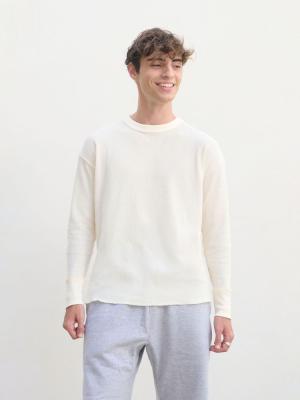 Футболка с длинным рукавом Thermal T, бежевая (неокрашенная), размер XXL