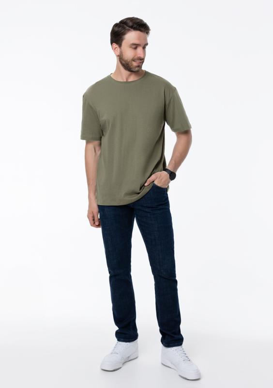 Футболка унисекс без бокового шва STAN хлопок 160, 02, Оливковый Хаки (36)