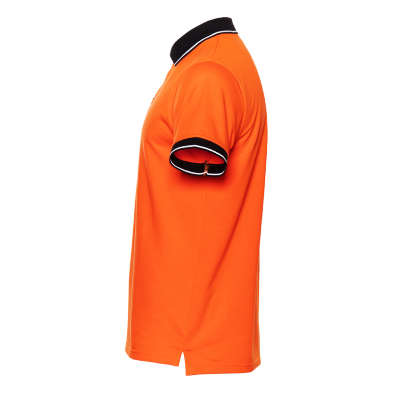 Рубашка поло унисекс STAN с контрастными деталями хлопок/полиэстер 185