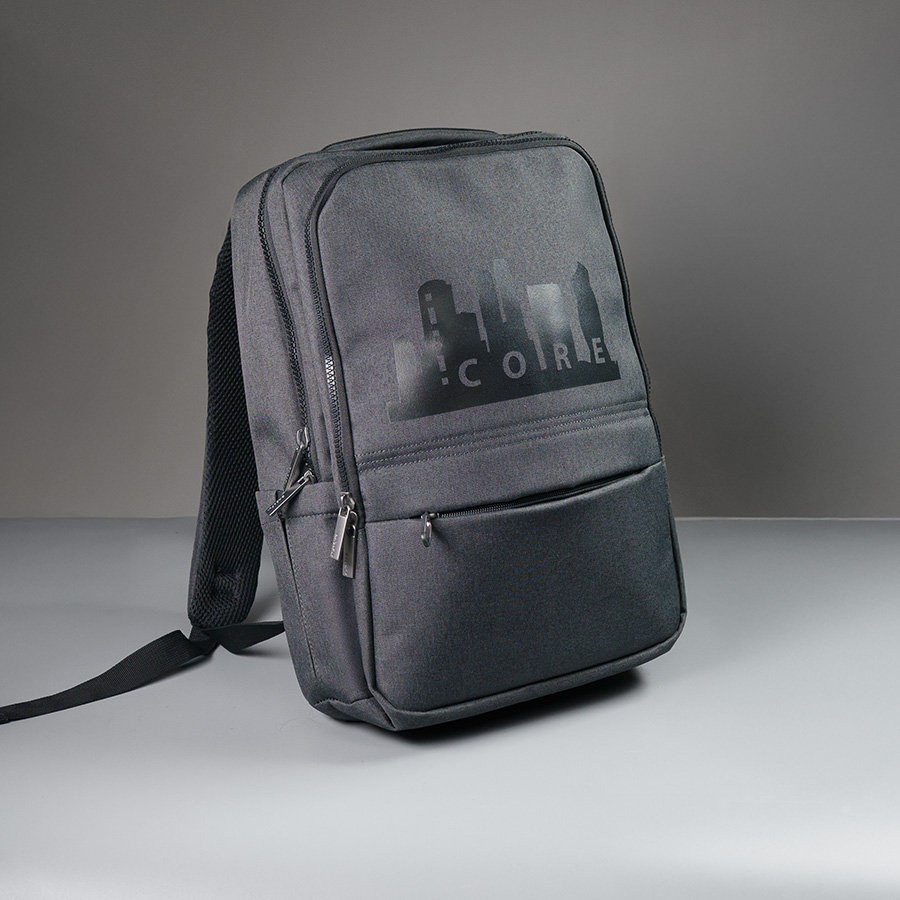 Рюкзак CORE, тёмно-серый, 100% полиэстер