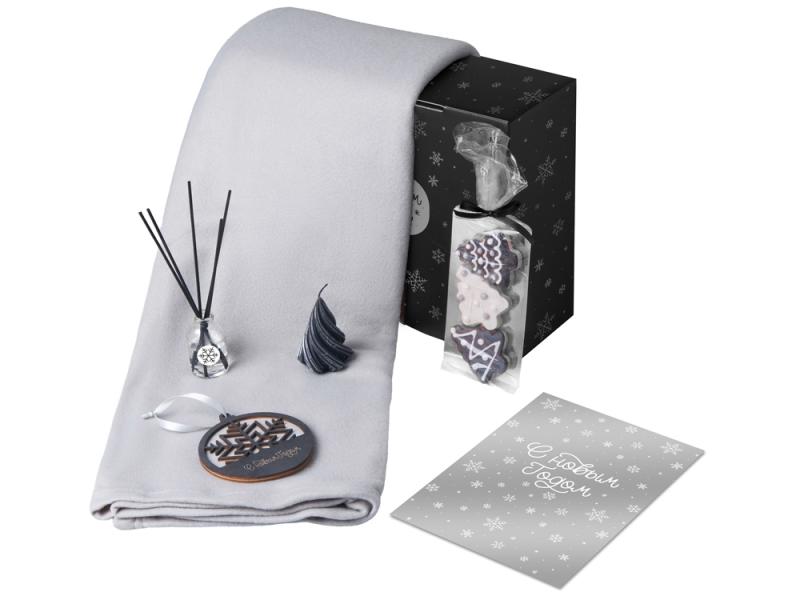 Подарочный набор Re:Home с пледом, свечой и диффузором