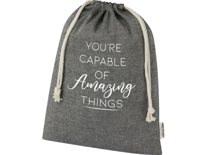 Большая подарочная сумка Pheebs из переработанного хлопка 4 л