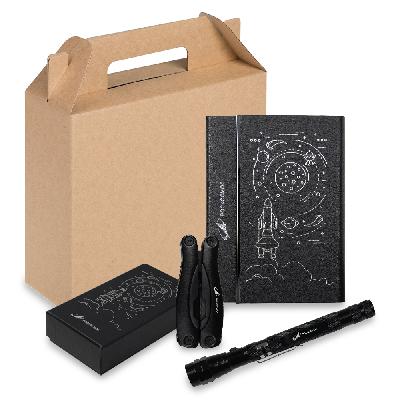 Набор подарочный Solution Prestige Trio Print Sample "Роскосмос" (мультитул, фонарик, ежедневник)