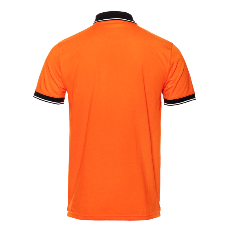 Рубашка поло унисекс STAN с контрастными деталями хлопок/полиэстер 185