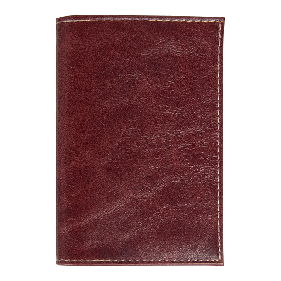 Обложка для автодокументов Leather Sky Matt Sun из натуральной кожи,  с белой прострочкой