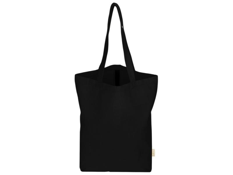 Сумка Fixy из переработанного хлопка 220 г/м2 с фиксирующей лентой