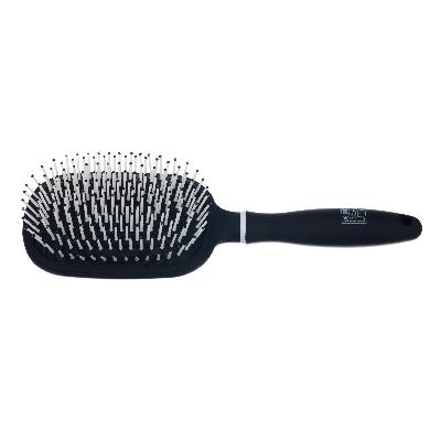 Щетка Dewal Beauty серия "Бархат " массажная с нейлон,штифтом, квадратная 11 ряд