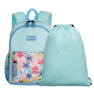 Рюкзак TORBER CLASS X Mini,  с орнаментом, полиэстер 900D  Мешок для сменной обуви в подарок