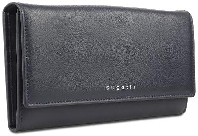 Кошелёк женский BUGATTI Lady Top, натуральная воловья кожа, 20х2,5х10,5 см