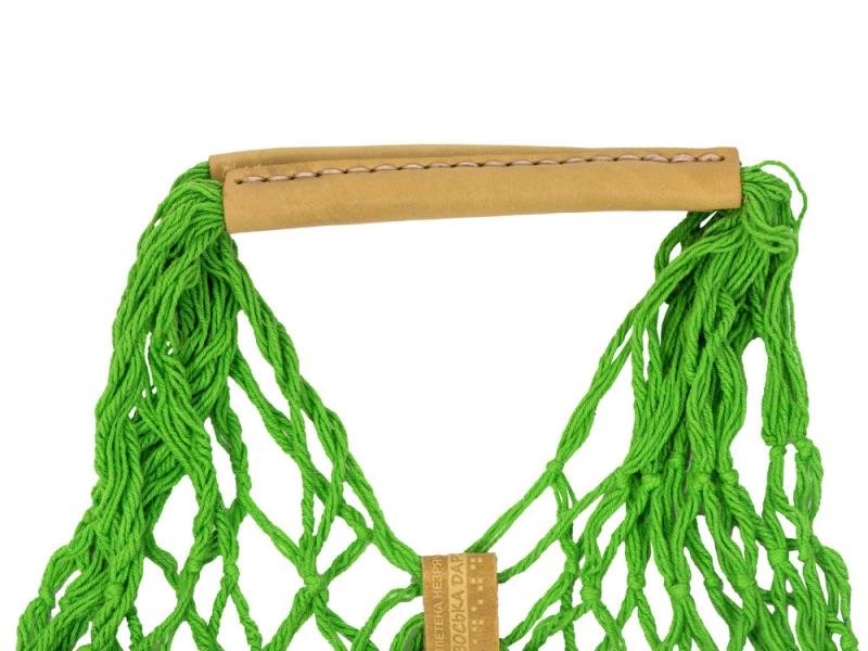 Авоська Dream из натурального хлопка с кожаными ручками, 15 л