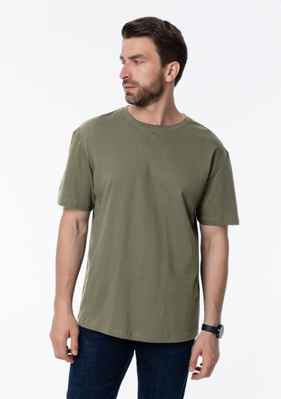 Футболка унисекс без бокового шва STAN хлопок 160, 02, Оливковый Хаки (36)