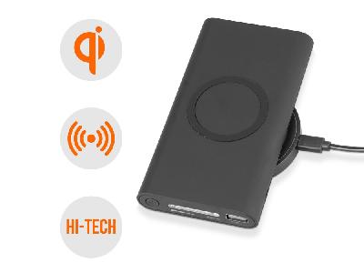 Набор из внешнего аккумулятора и беспроводной зарядки Force, 8000 mAh
