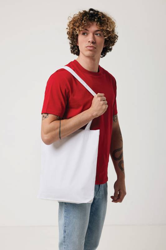 Сумка-шоппер Impact из переработанного неокрашенного канваса AWARE™, 285 г/м²