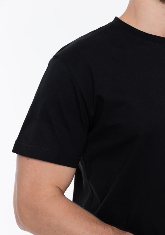 Футболка унисекс хлопок 150, 52, Черный (20)