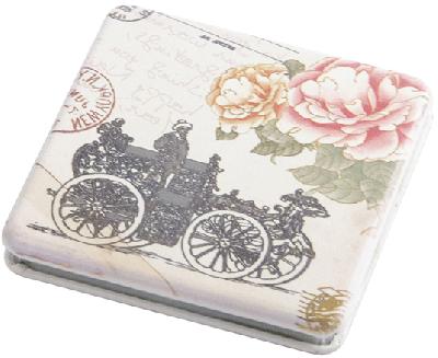 Зеркало Dewal Beauty серия "ская мода" карманное квадратное, размер 60х60х0,9мм