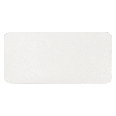 Шеврон Rectangle Cowhide размер 60*30 мм, со скругленными углами