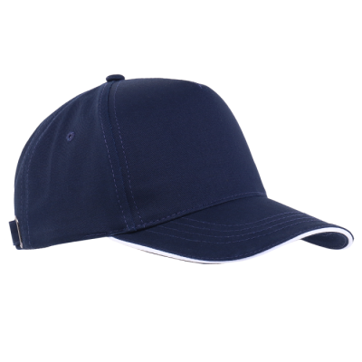 Бейсболка с кантом STAN 5 клиньев хлопок 280,14, Темно (46)