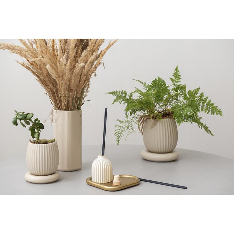 Подсвечник треный с титановым покрытием из коллекции edge, 21х17 см