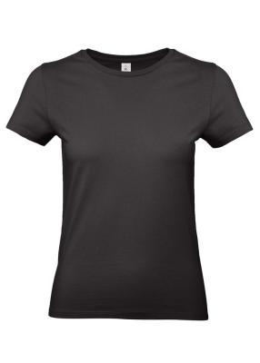 Футболка E190 женская черная, размер 3XL