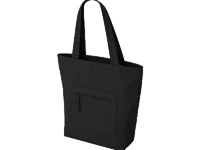 Сумка на молнии Zipper Neo из хлопка 280 г c карманом на молнии спереди