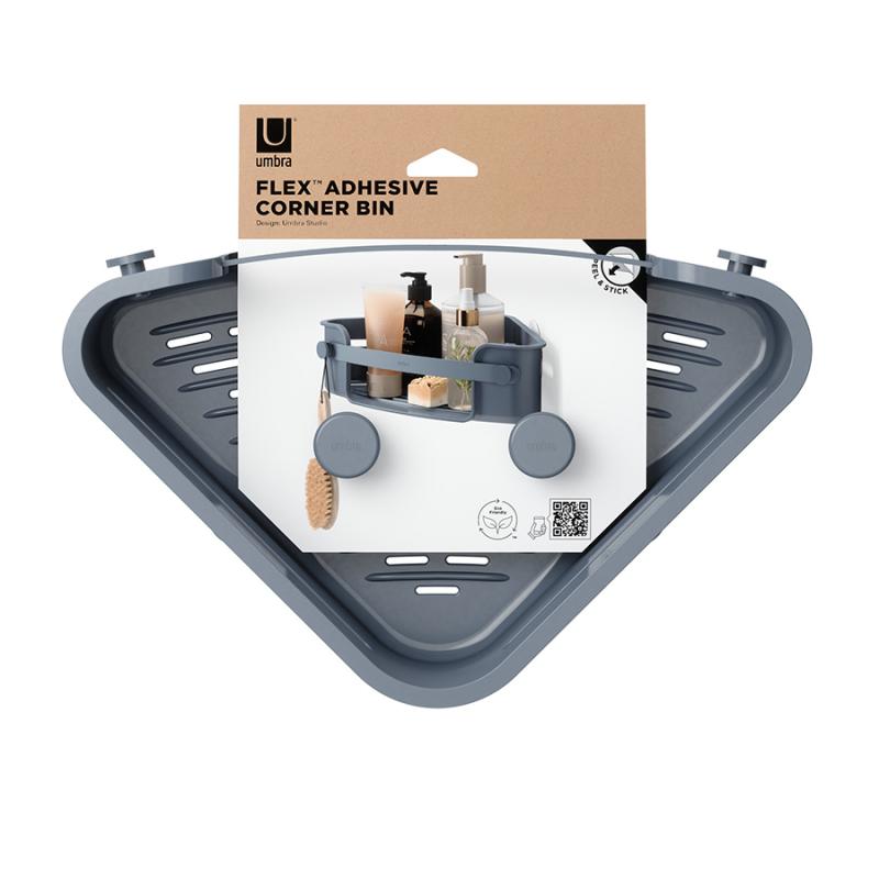 Органайзер для душа flex adhesive угловой