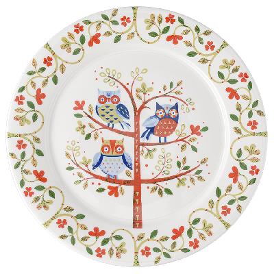 Тарелка owl из коллекции  of paradise, D28 см