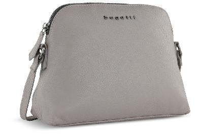 Сумка наплечная женская BUGATTI Bella, воловья кожаполиэстер, 23х8х17 см