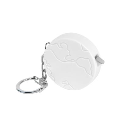 Брелок-рулетка  "Земля" (1 м), D=4 см, H=1,4 см, пластик