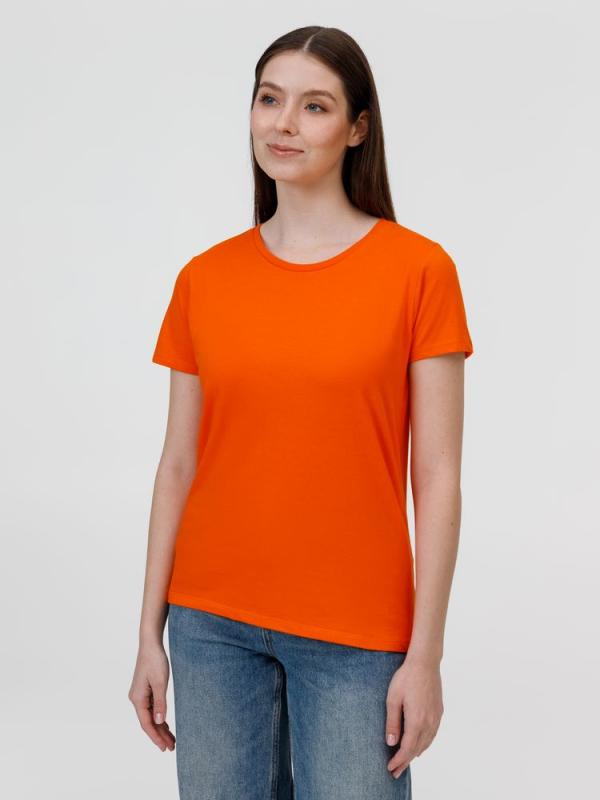 Футболка женская E190 оранжевая