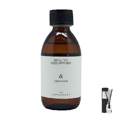 Наполнитель для диффузора the olphactory, cedar&oud, 250 мл
