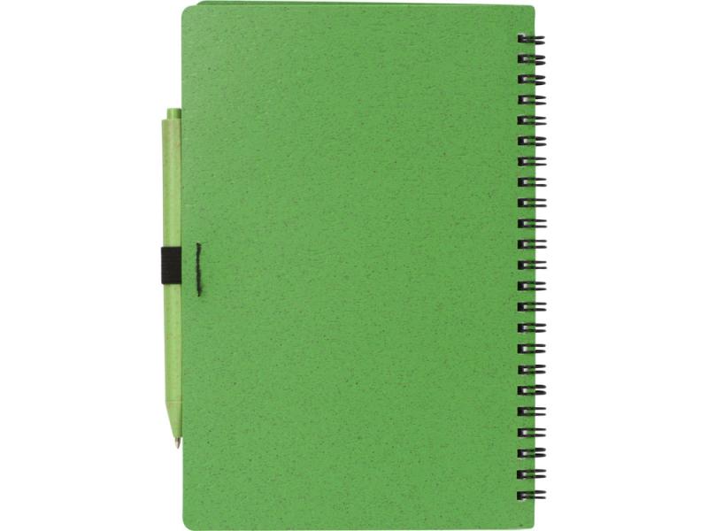 Блокнот А5 Toledo M с обложкой из пшеницы и пластика и шариковой ручкой