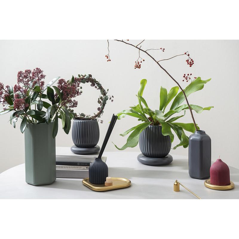 Подсвечник треный с титановым покрытием из коллекции edge, 21х17 см