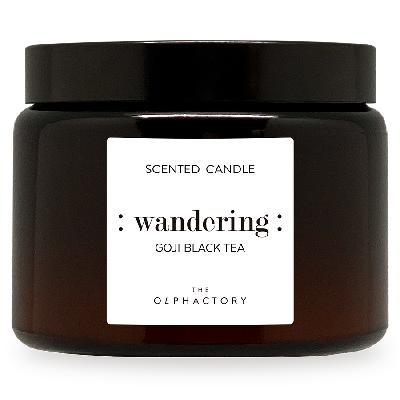 Свеча ароматическая the olphactory, wandering, goji  tea, 60 ч