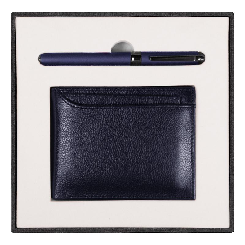 Набор подарочный Solution Superior Duo (Кошелек с картхолдером, ручка роллер)