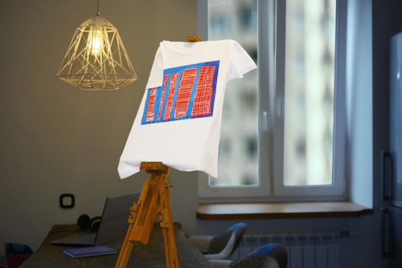 Футболка женская «Небоскребы»