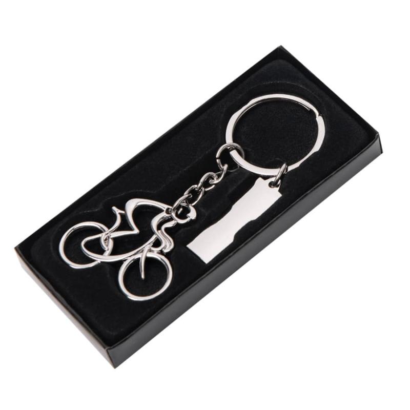 Брелок SILV CYCLIST, 4,0 x 4,0 x 0,4 см, металл